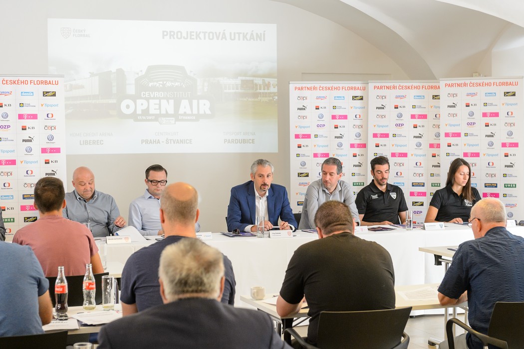 Tisková konference k zahájení florbalové sezóny 2017/2018
