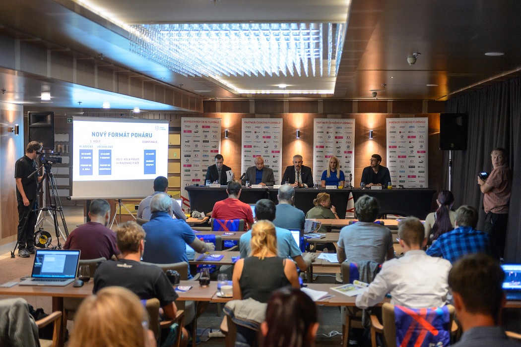 Tisková konference k zahájení florbalové sezóny 2018/2019