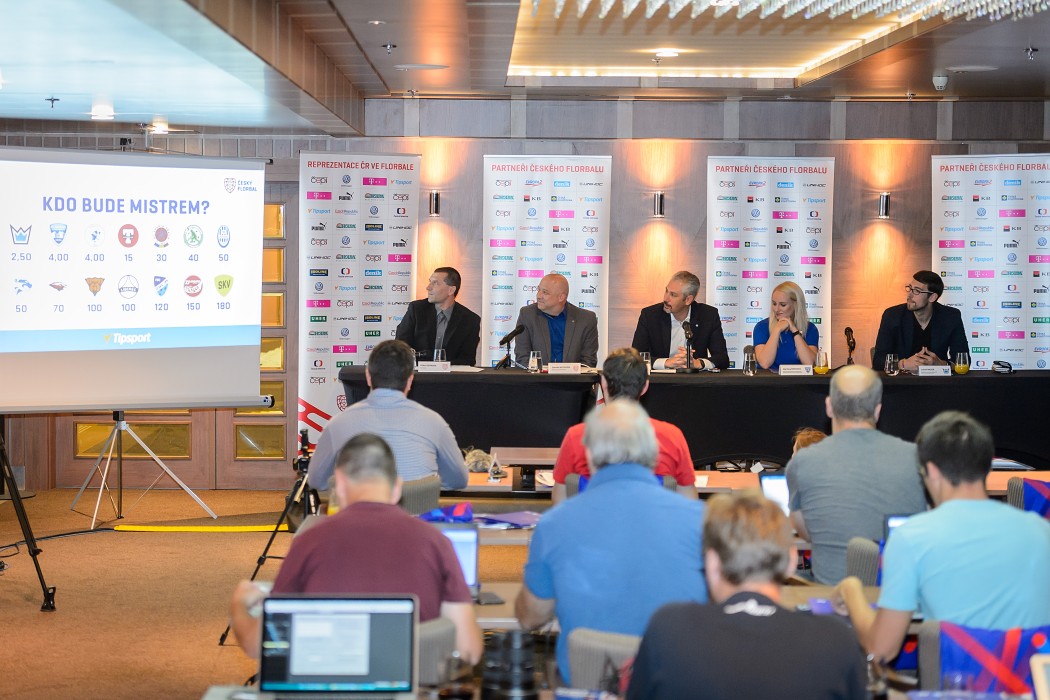 Tisková konference k zahájení florbalové sezóny 2018/2019