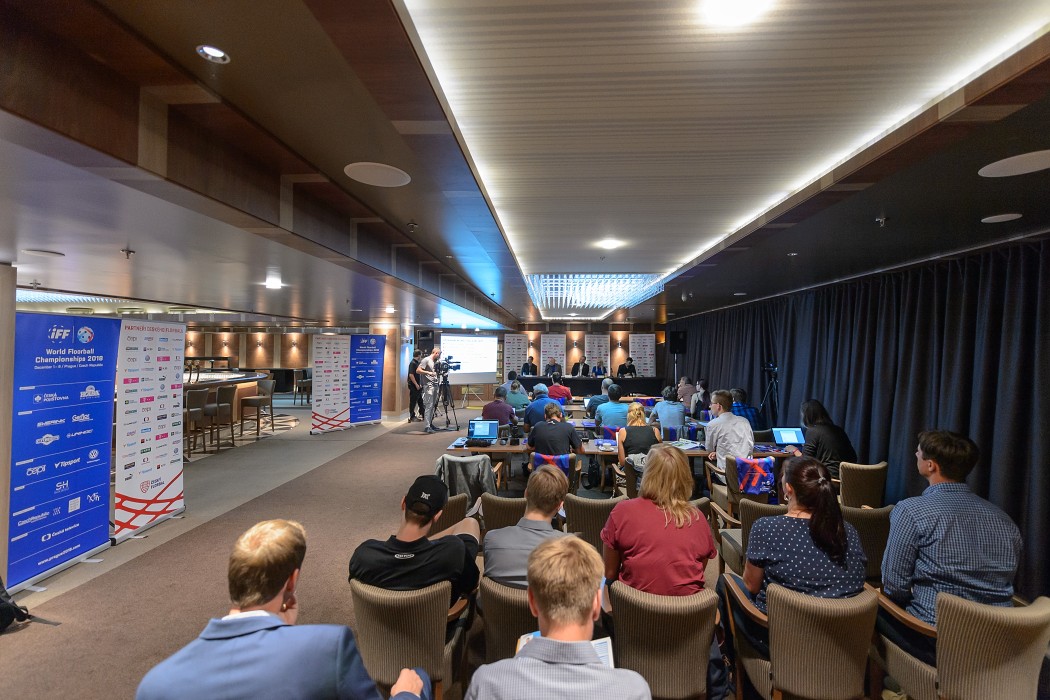 Tisková konference k zahájení florbalové sezóny 2018/2019