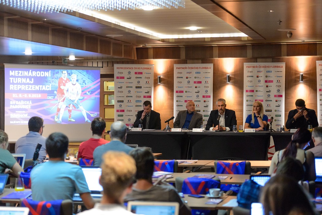 Tisková konference k zahájení florbalové sezóny 2018/2019