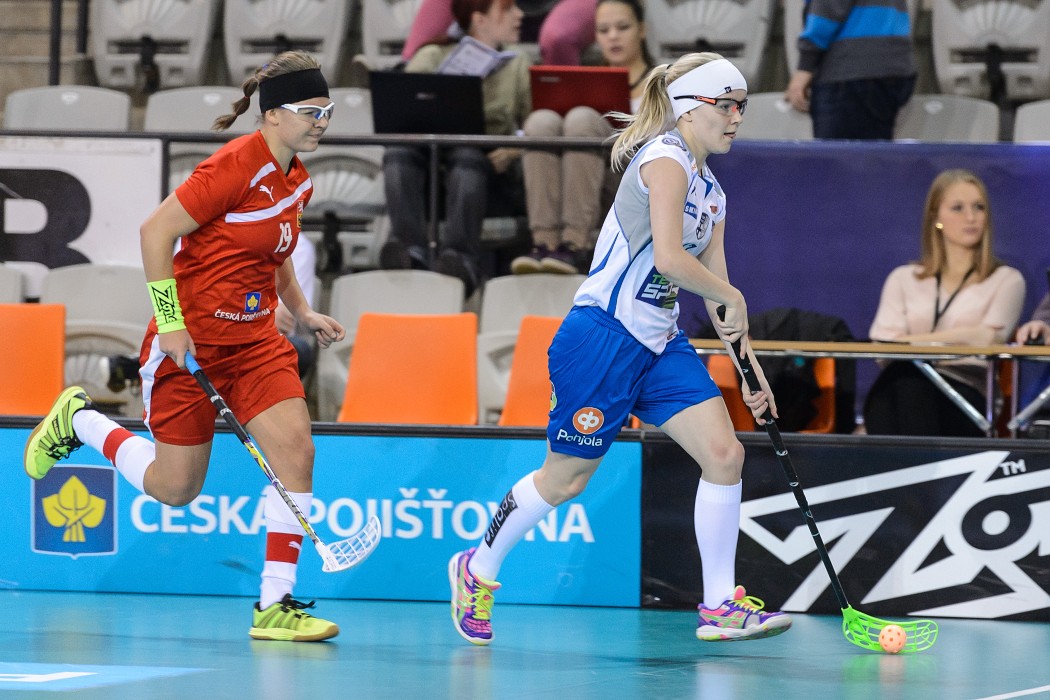 Euro Floorball Tour 2014 -  CZE WU19 vs FIN WU19 - 2:7