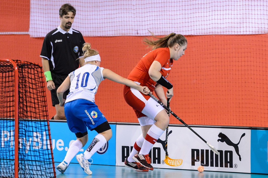 Euro Floorball Tour 2014 -  CZE WU19 vs FIN WU19 - 2:7