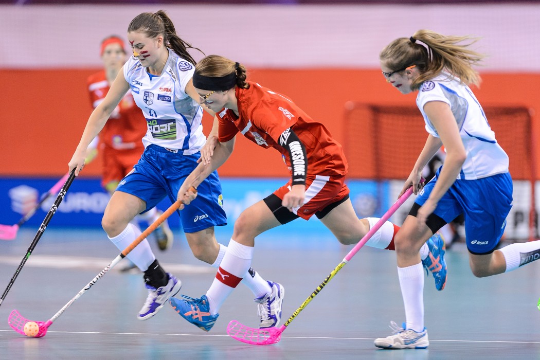 Euro Floorball Tour 2014 -  CZE WU19 vs FIN WU19 - 2:7