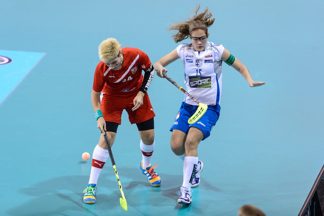 Euro Floorball Tour 2014 -  CZE WU19 vs FIN WU19 - 2:7