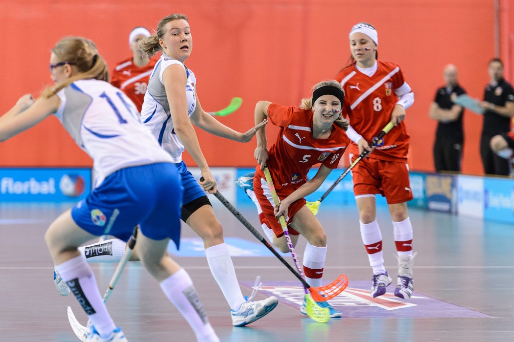 Euro Floorball Tour 2014 -  CZE WU19 vs FIN WU19 - 2:7