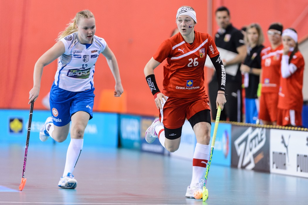 Euro Floorball Tour 2014 -  CZE WU19 vs FIN WU19 - 2:7