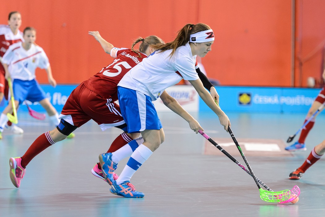 Euro Floorball Tour 2014 -  CZE WU19 vs SUI WU19 - 3:2