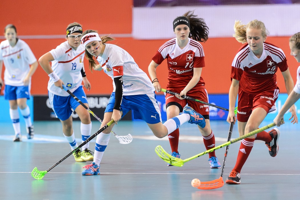 Euro Floorball Tour 2014 -  CZE WU19 vs SUI WU19 - 3:2