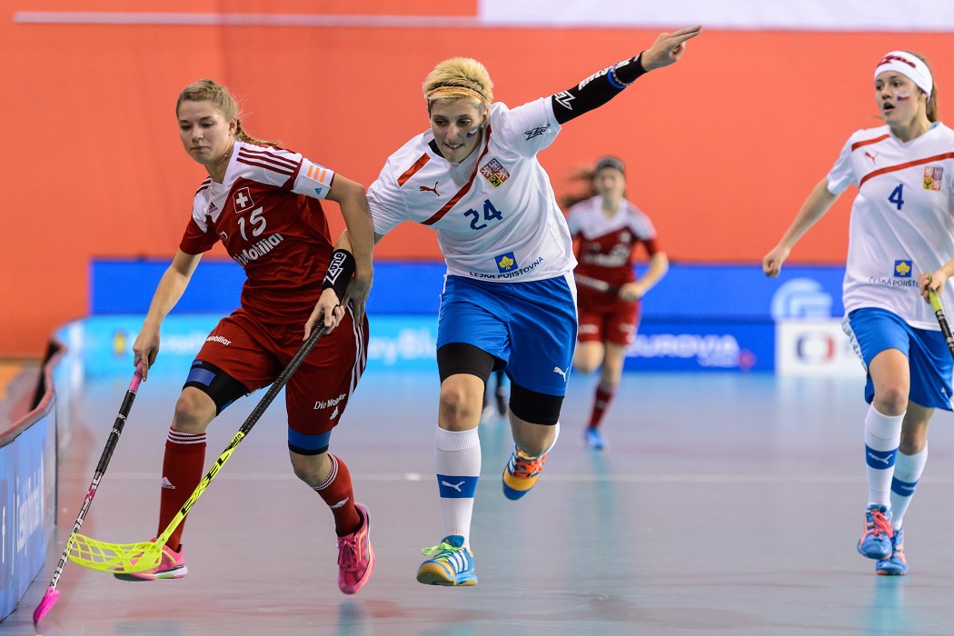 Euro Floorball Tour 2014 -  CZE WU19 vs SUI WU19 - 3:2